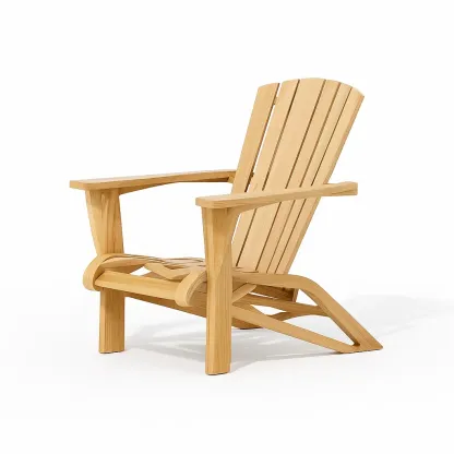 Sedia adirondack in legno di teak