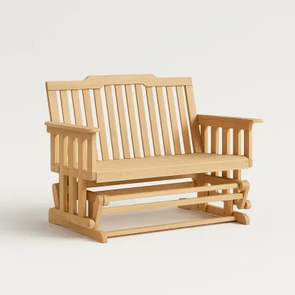 Panchina glider in legno di pino per esterni