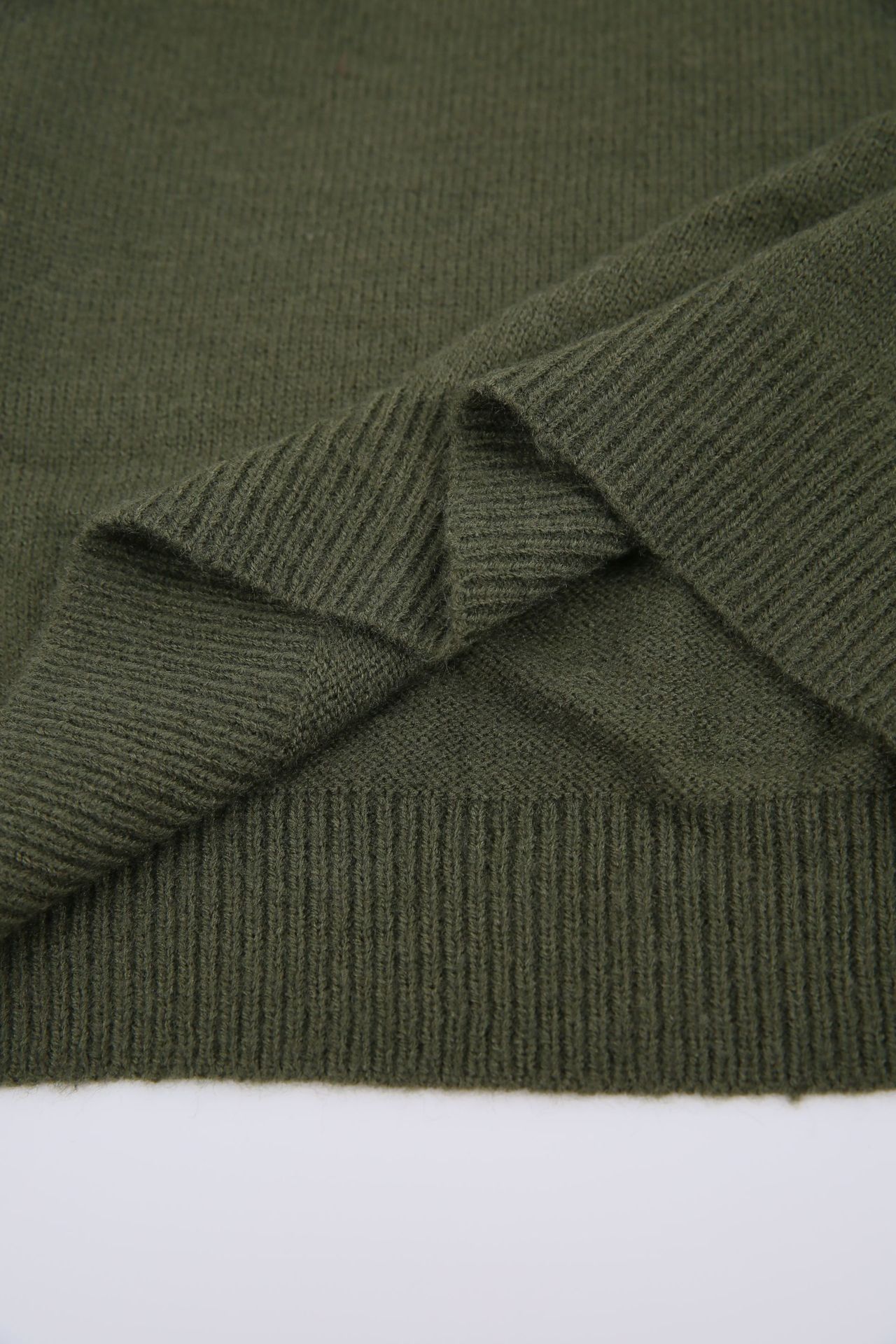 Women's Soft Mock Neck Long Sleeve Relaxed-Fit Knit Sweater - Multi-Color Daily Casual Top