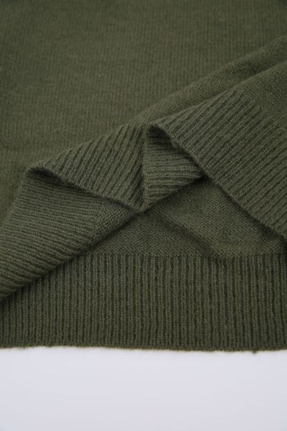 Women's Soft Mock Neck Long Sleeve Relaxed-Fit Knit Sweater - Multi-Color Daily Casual Top