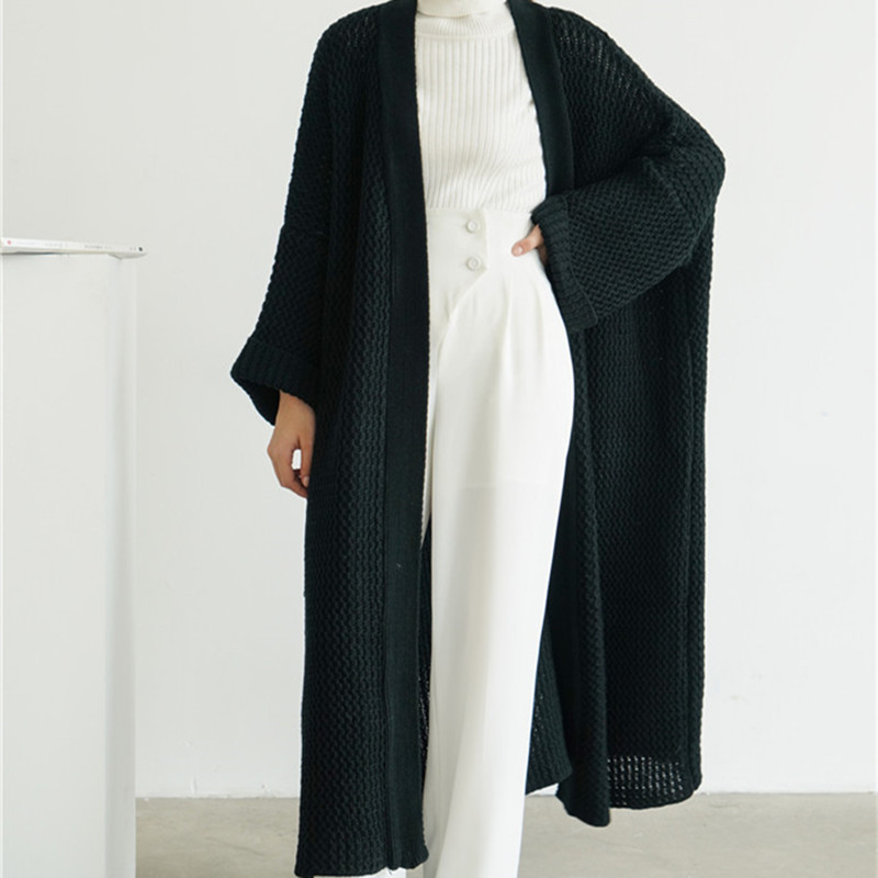 Women's Autumn And Winter Loose Long Knitted Cardigan