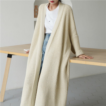 Women's Autumn And Winter Loose Long Knitted Cardigan