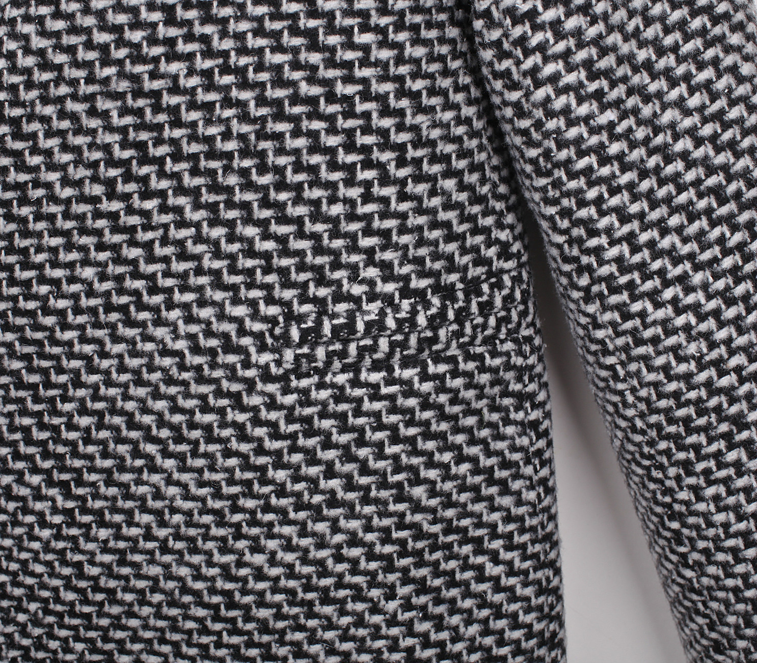 Women's Houndstooth Coat Slim Fit Coat