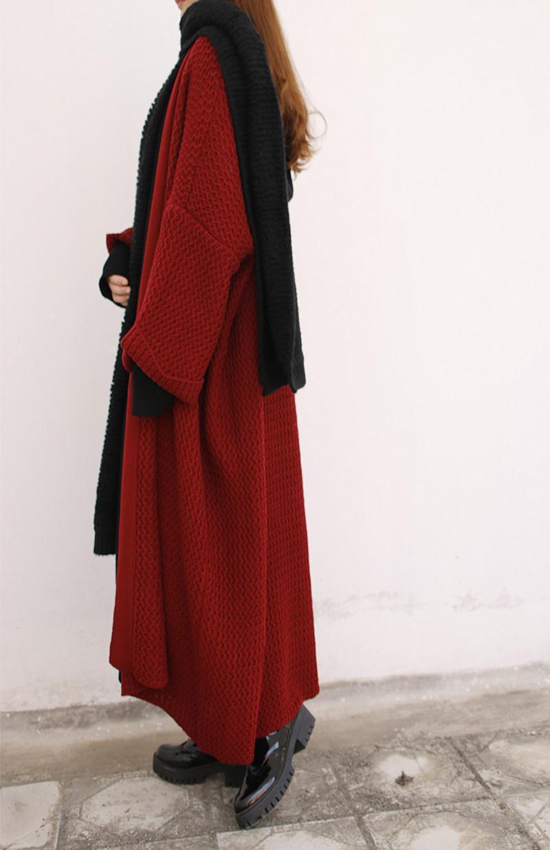 Women's Autumn And Winter Loose Long Knitted Cardigan