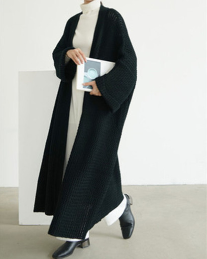 Women's Autumn And Winter Loose Long Knitted Cardigan