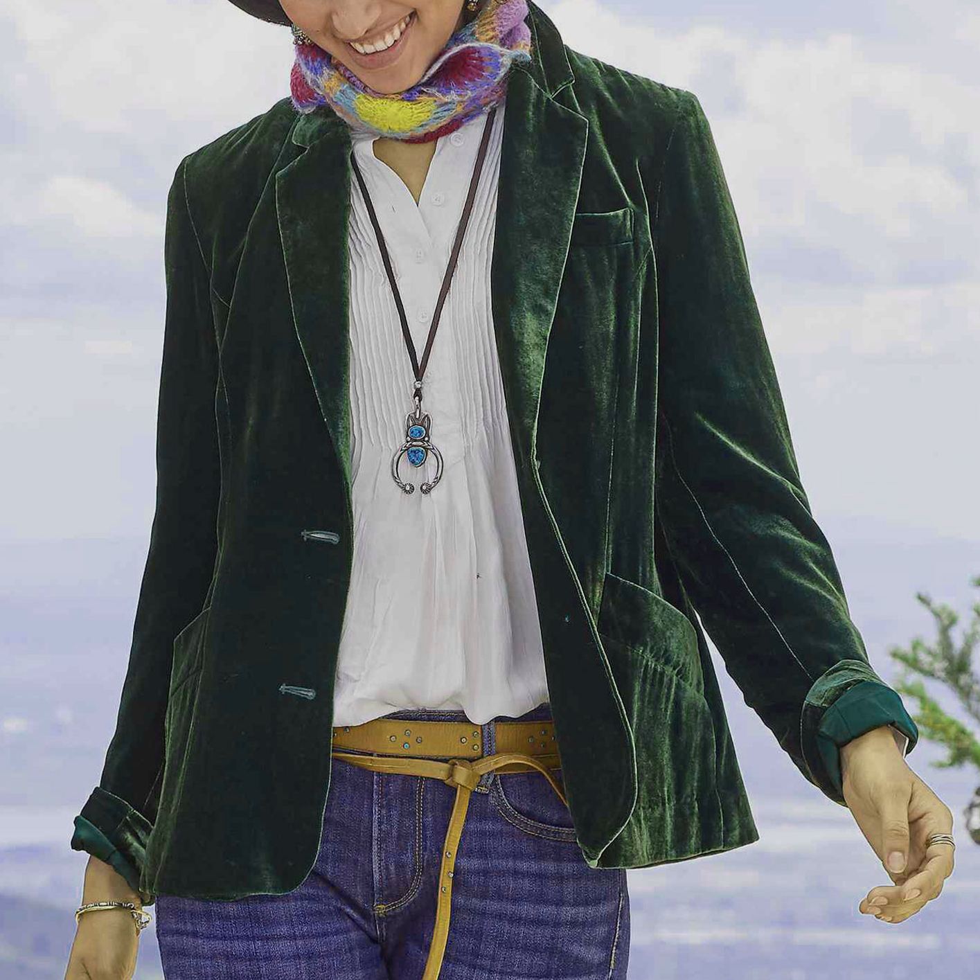 2025 New Arrival Women's Velvet Blazer - Stylish Solid Color Casual Short Coat for Women (Available in Khaki, Red, Dark Green, Burgundy, Light Blue, Black)