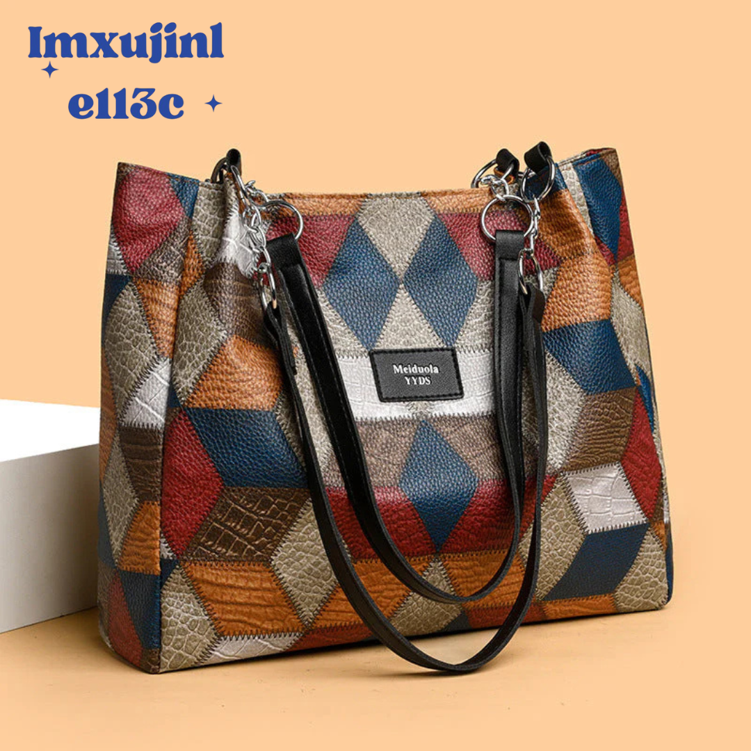 【👜🎊Új termékek népszerűsége】Divatos patchwork női válltáska