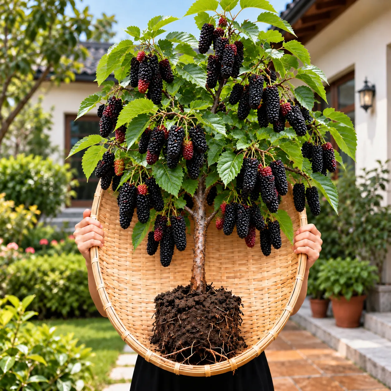 🌳Ritka óriás vörös és fekete eperfa magok🌿