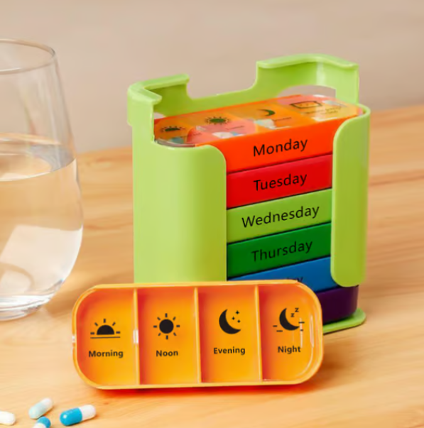 ✨7 napos gyógyszerszervező - Az erőfeszítés nélküli egészségkezelésért! 📅