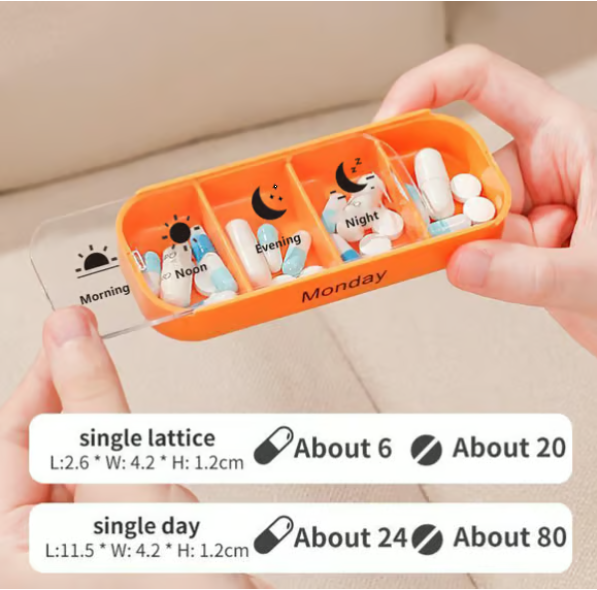 ✨7 napos gyógyszerszervező - Az erőfeszítés nélküli egészségkezelésért! 📅