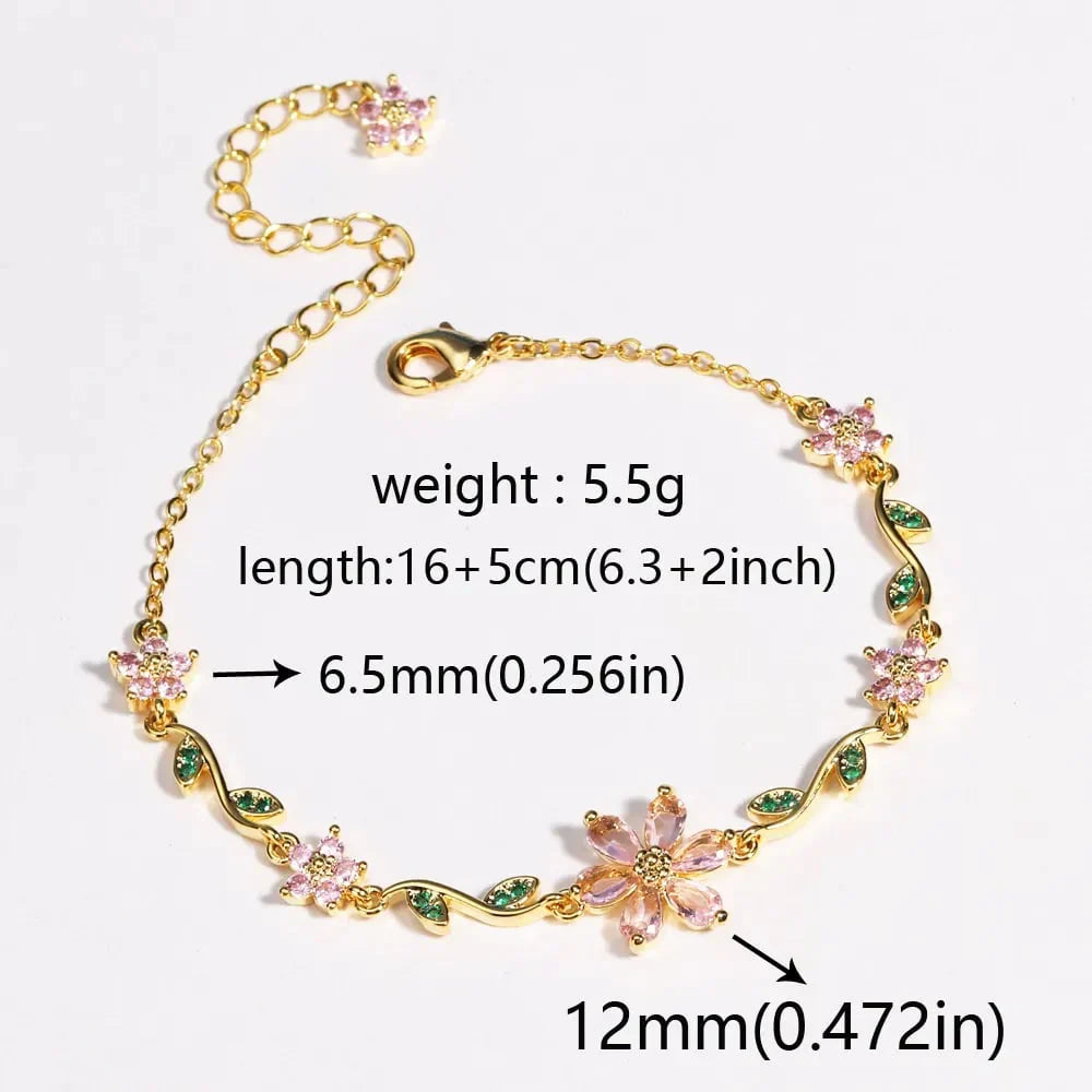 Women’s Floral Sparkle Bracelet