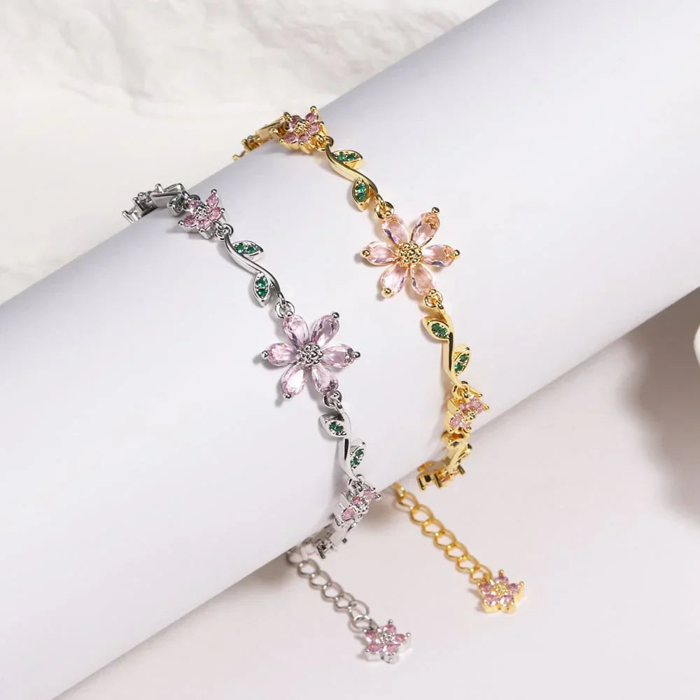 Women’s Floral Sparkle Bracelet