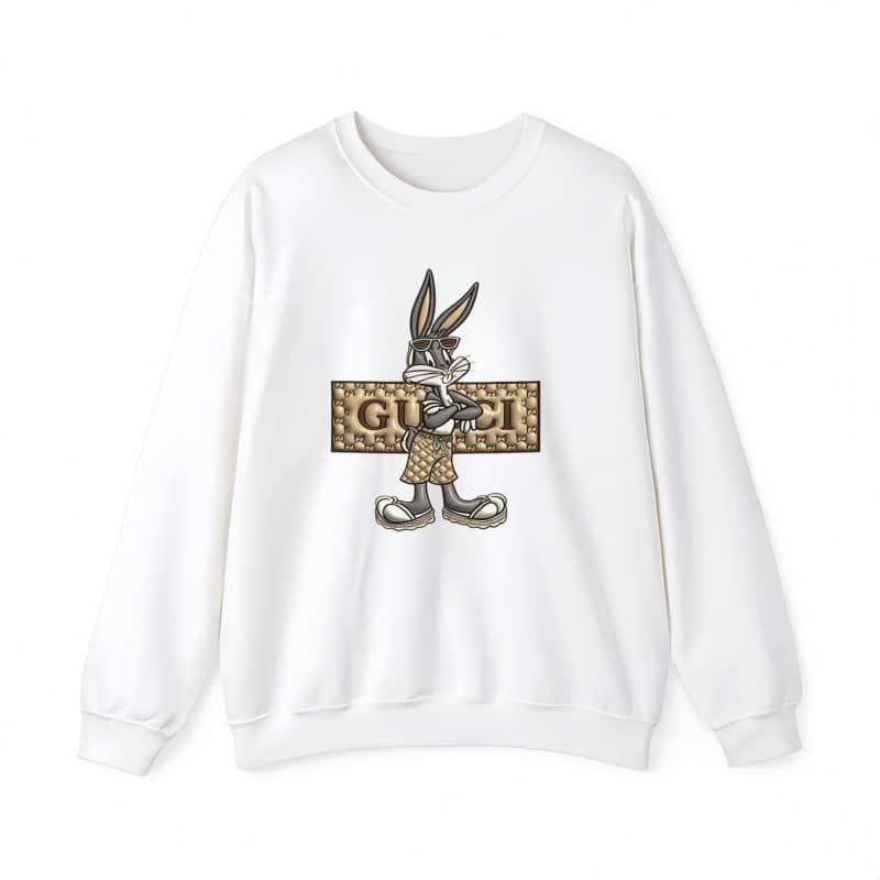 New Unisex Stylish Bunny Pattern T-Shirt – Soft Casual Short-Sleeve for Men’s Spring Summer Street Style street fall outfits,streetwear,y2k clothing,2000s outfits,outfits men,kpop demon hunters merch-teelabpro