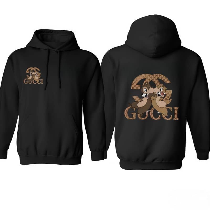 Cartoon Squirrel Double-Sided Graphic Unisex Hoodie – Stylish Casual Hooded Top for Daily Wear street fall outfits,streetwear,y2k clothing,2000s outfits,outfits men,kpop demon hunters merch-teelabpro