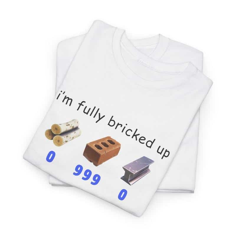 I’m Fully Bricked Up Funny T-Shirt – Casual Short Sleeve Tee, Gag Gift for Men and Women-teelabpro