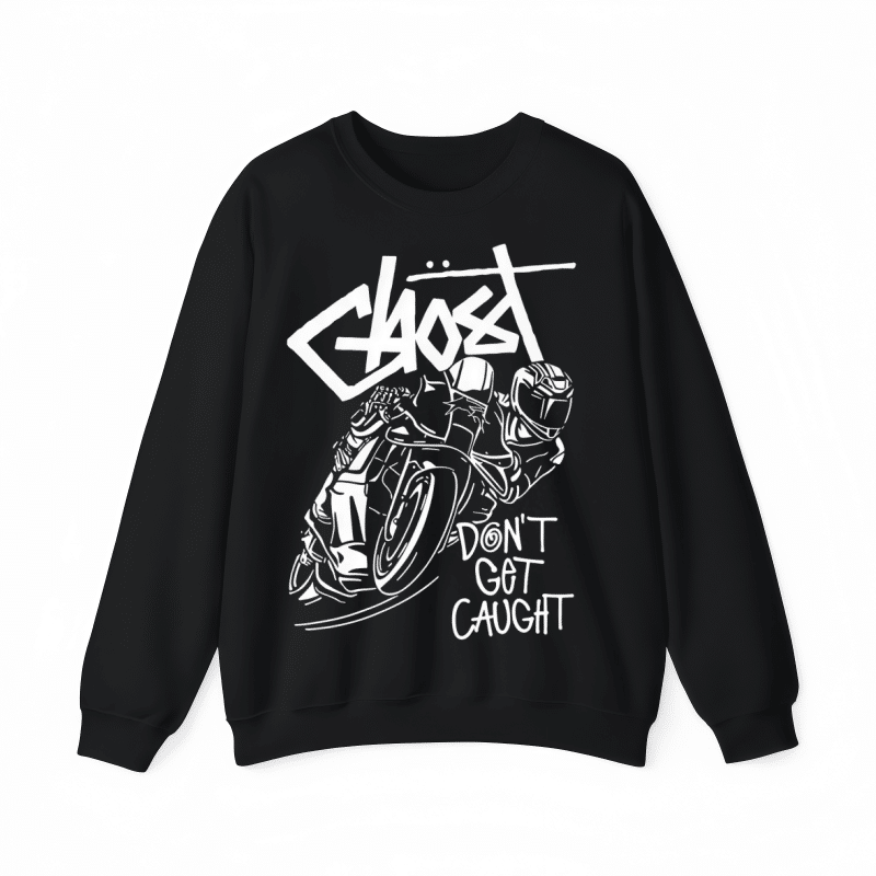 Don’t Get Caught Ghost Motorcycle Graffiti Graphic Hoodie – Unisex Streetwear Style Gift for Men & Women street fall outfits,streetwear,y2k clothing,2000s outfits,outfits men,kpop demon hunters merch-teelabpro