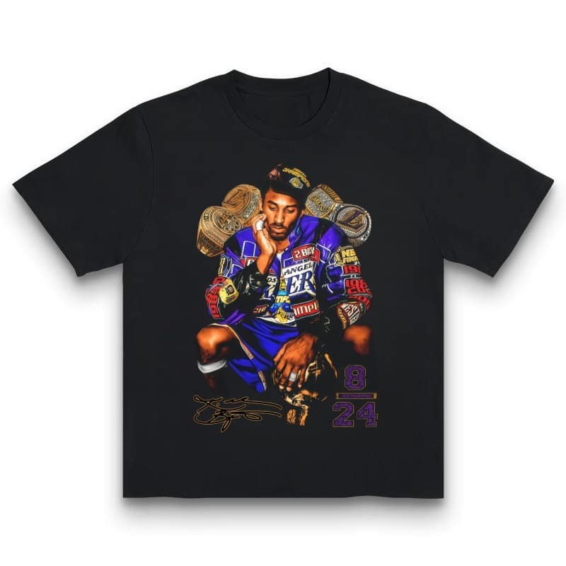 New Unisex Round-Neck T-Shirt – 100% Cotton Vibrant Sports Legend Graphic Soft Casual Crewneck for Men’s Spring Summer Street Style street,graphic t-shirts,graphic tee,t shirts,oversized tshirt,shirts men-teelabpro