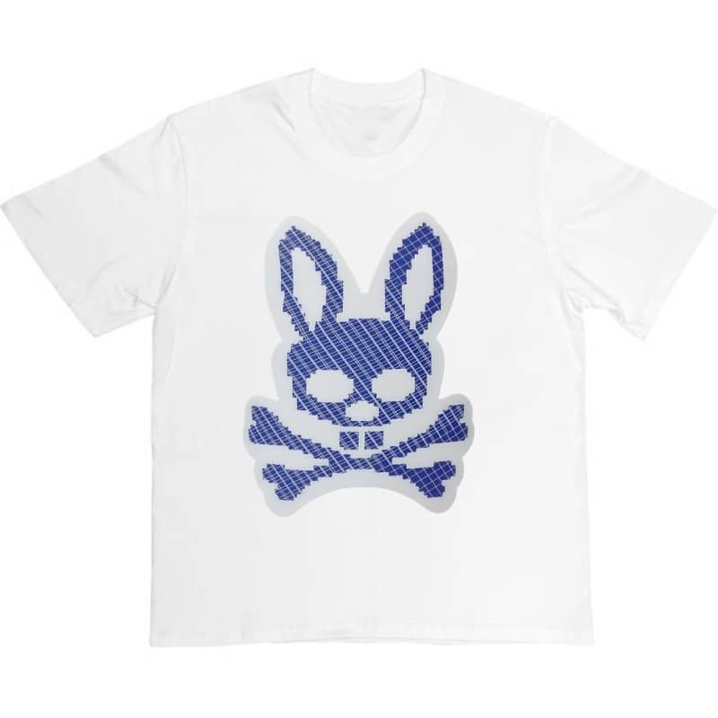 Unisex Vibrant Textured Skull Rabbit Graphic Crewneck T-Shirt – 100% Cotton Spring Summer Men’s Street Style Tee street,graphic t-shirts,graphic tee,t shirts,oversized tshirt,shirts men,men’s graphic tees-teelabpro