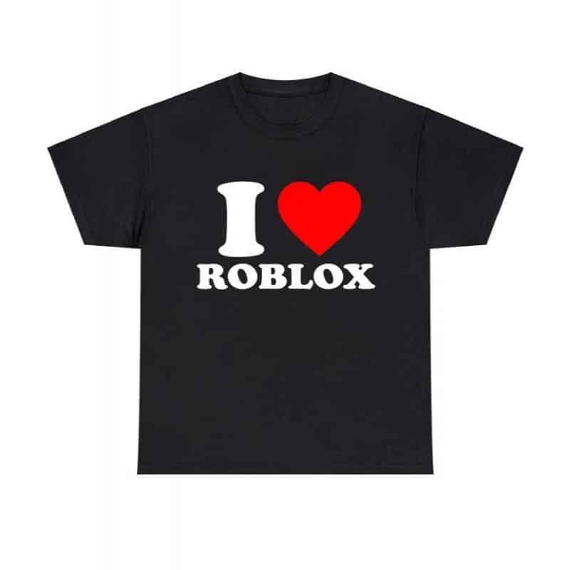 I Love Roblox Game Fan T-Shirt – Perfect for Virtual World Enthusiasts!-teelabpro