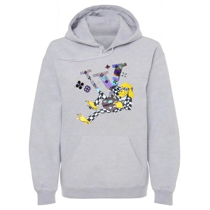 Cartoon Graphic Hooded Sweatshirt – Fashionable Style, Pair with Sweatshirt and Hoodie Combo