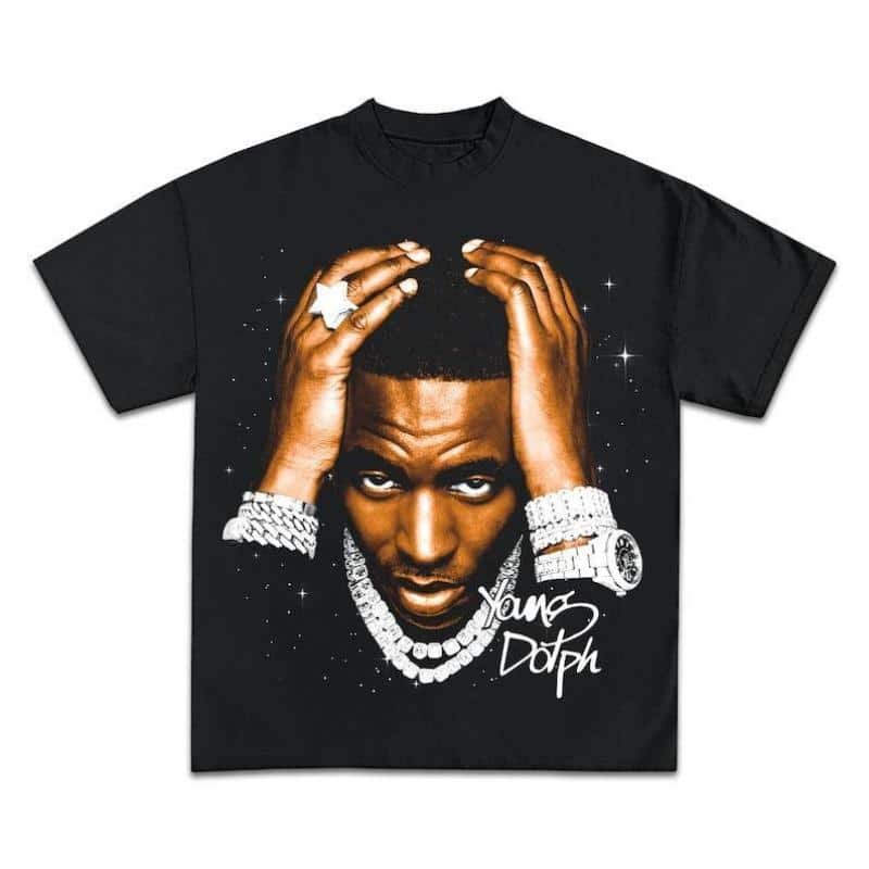 YOUNG DOLPH T-SHIRT – Rare Rap Tee for Tour Concerts – Hip Hop Summer Shirt