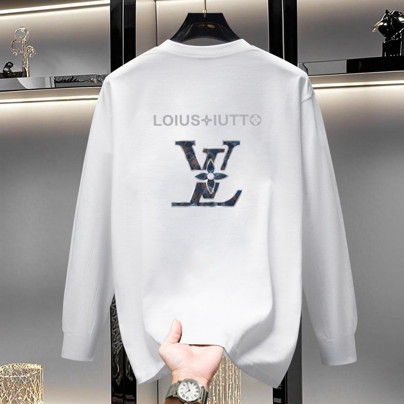 Men’s Light Luxury Trend Long Sleeve T-Shirt – Spring Autumn New Casual Round Neck Loose Fashion Top fall outfits,streetwear,y2k clothing,2000s outfits,outfits men,kpop demon hunters merch,plus size fall outfits street-teelabpro