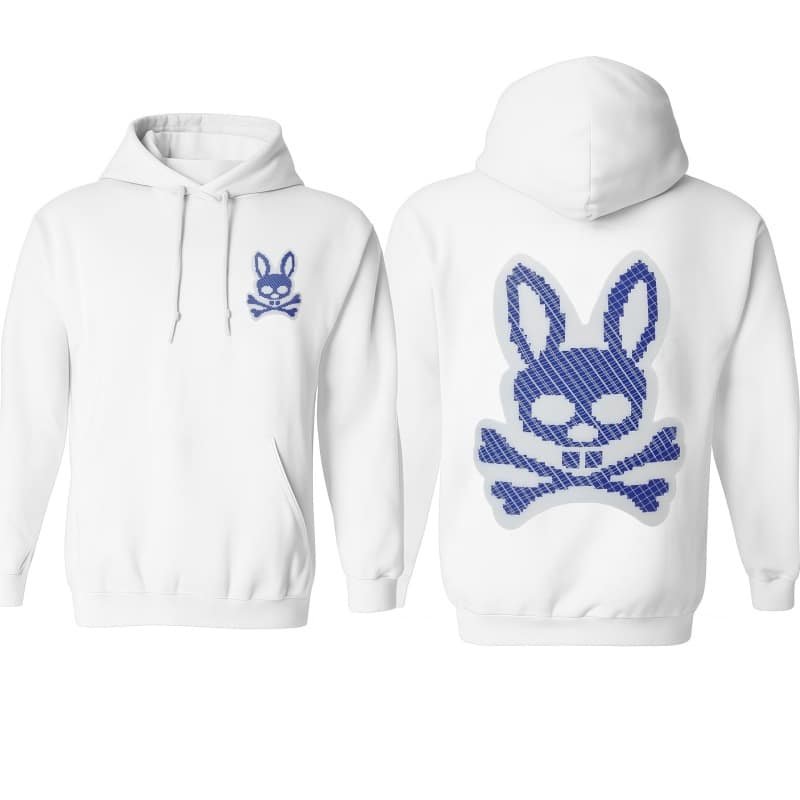 American High Street Textured Skull Rabbit Hoodie – Men’s Spring Autumn Trendy Couple Loose Casual Graphic Top street fall outfits,streetwear,y2k clothing,2000s outfits,outfits men-teelabpro