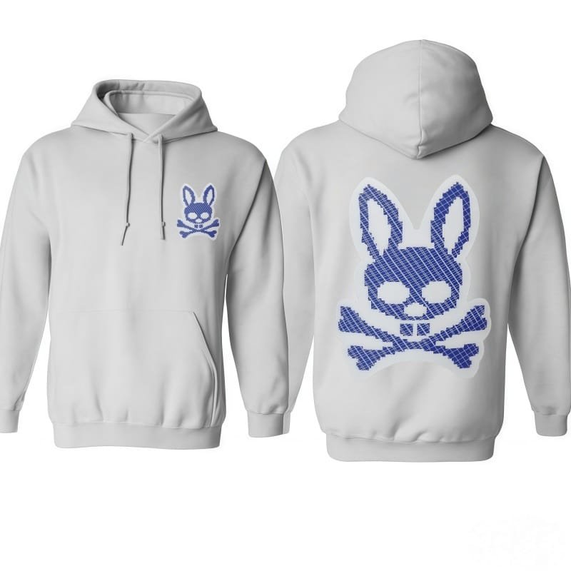 American High Street Textured Skull Rabbit Hoodie – Men’s Spring Autumn Trendy Couple Loose Casual Graphic Top street fall outfits,streetwear,y2k clothing,2000s outfits,outfits men-teelabpro