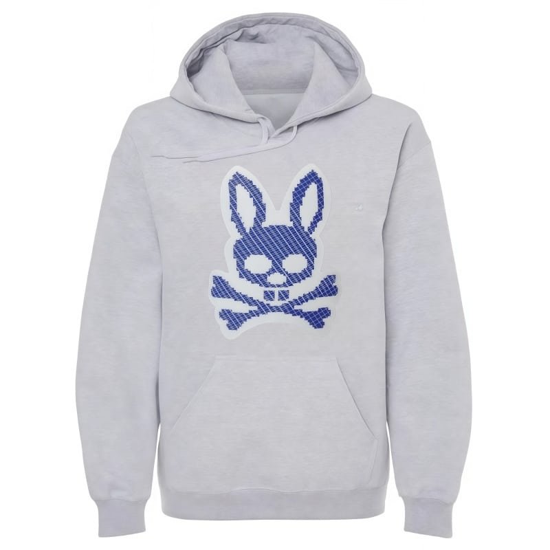 Trendy Couple Textured Skull Rabbit Graphic Hoodie – American High Street Men’s Spring Autumn Loose Casual Top street fall outfits,streetwear,y2k clothing,2000s outfits,outfits men,kpop demon hunters merch-teelabpro