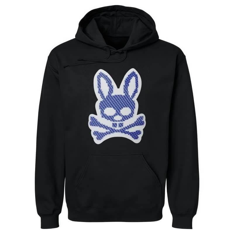 Trendy Couple Textured Skull Rabbit Graphic Hoodie – American High Street Men’s Spring Autumn Loose Casual Top street fall outfits,streetwear,y2k clothing,2000s outfits,outfits men,kpop demon hunters merch-teelabpro