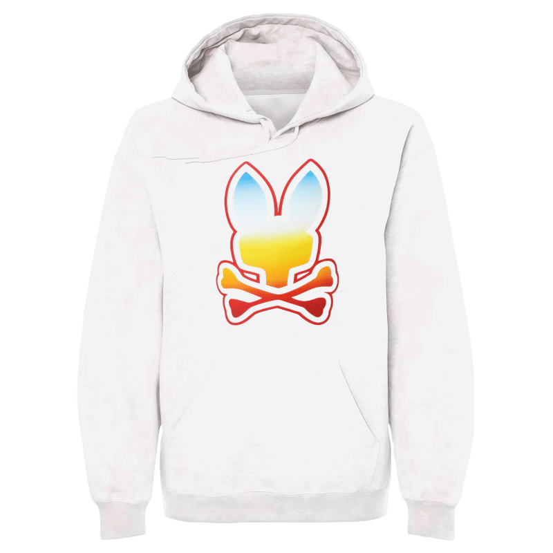 Trendy Couple Gradient Skull Rabbit Graphic Hoodie – American High Street Men’s Spring Autumn Loose Casual Top street fall outfits,streetwear,y2k clothing,2000s outfits,outfits men,kpop demon hunters merch-teelabpro