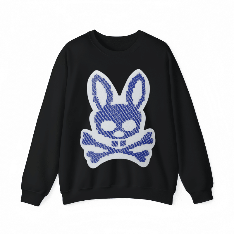 American High Street Textured Skull Rabbit Crew Neck Sweatshirt – Men’s Spring Autumn Trendy Couple Loose Casual Graphic Top street fall outfits,streetwear,y2k clothing,2000s outfits,outfits men,kpop demon hunters merch-teelabpro