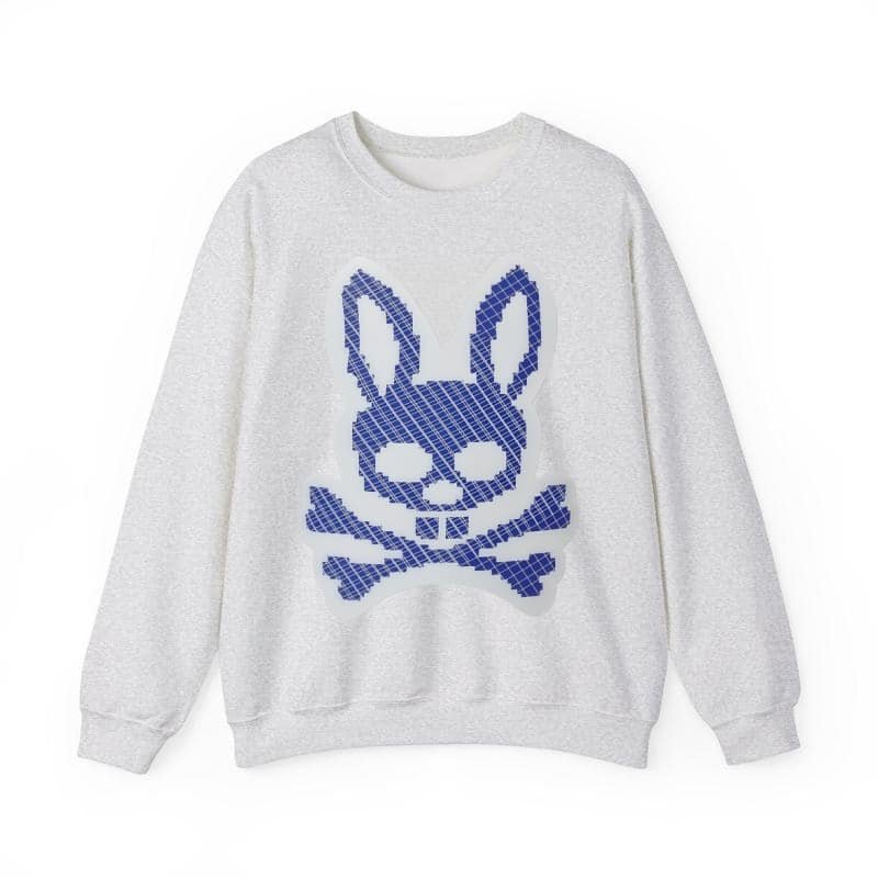 American High Street Textured Skull Rabbit Crew Neck Sweatshirt – Men’s Spring Autumn Trendy Couple Loose Casual Graphic Top street fall outfits,streetwear,y2k clothing,2000s outfits,outfits men,kpop demon hunters merch-teelabpro