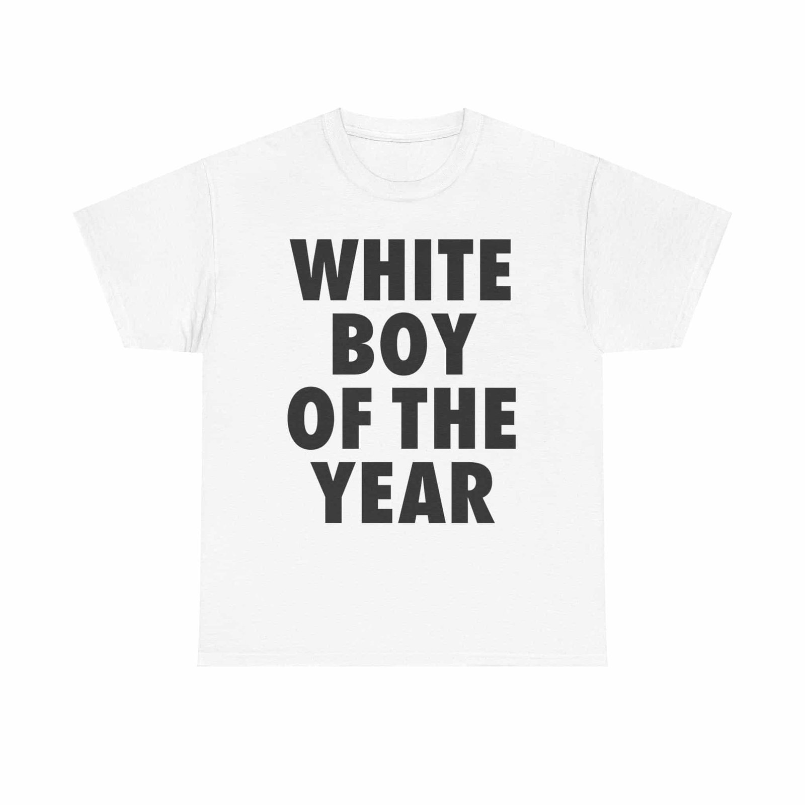 WHITE BOY OF THE YEAR SHIRT – Men’s Oversized T-Shirt for Casual Streetwear