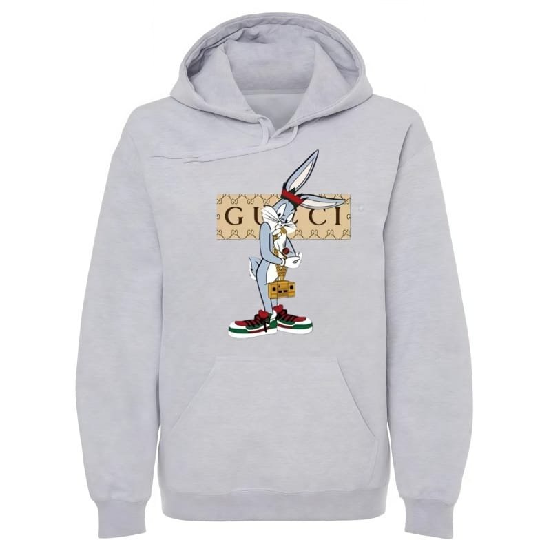 New Unisex Bunny Graphic Hoodie – Comfortable Vibrant Patterned Streetwear with Logo Design street fall outfits,streetwear,y2k clothing,2000s outfits,outfits men,kpop demon hunters merch-teelabpro