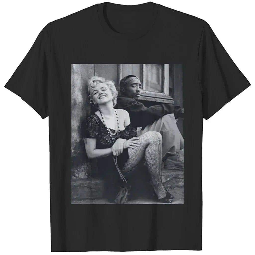 Marilyn Monroe and 2Pac Logo T-Shirt – Trendy Streetwear