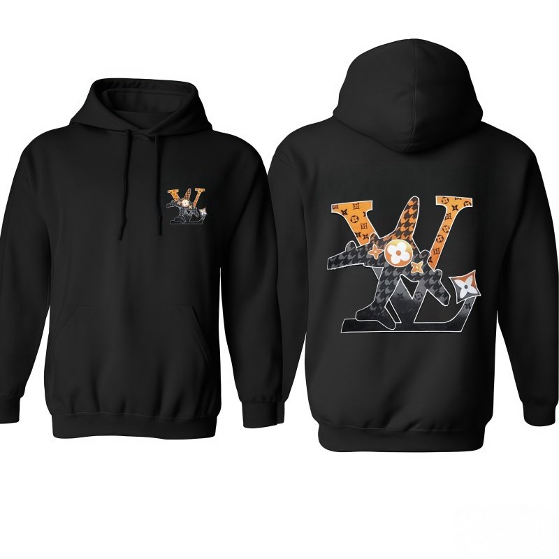 Trendy Gray Hooded Sweatshirt – Vibrant Pattern, Fits Hooded Sweatshirt Styles