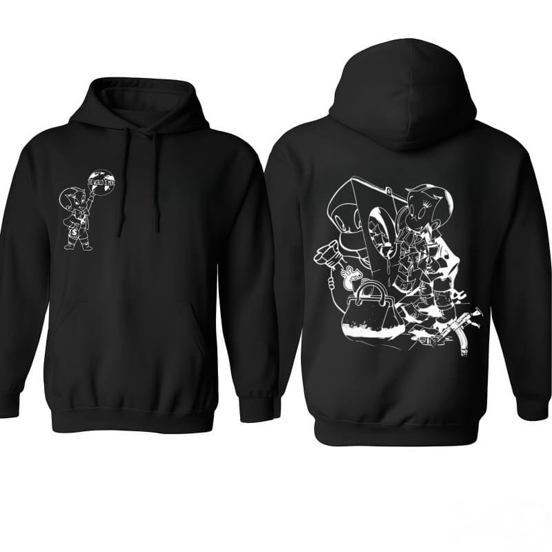 Greedyboyz Graphic Sweatshirt – Bold Cartoon Kid Design Streetwear-Inspired Sweater for Men & Women street fall outfits,streetwear,y2k clothing,2000s outfits,outfits men,kpop demon hunters merch-teelabpro