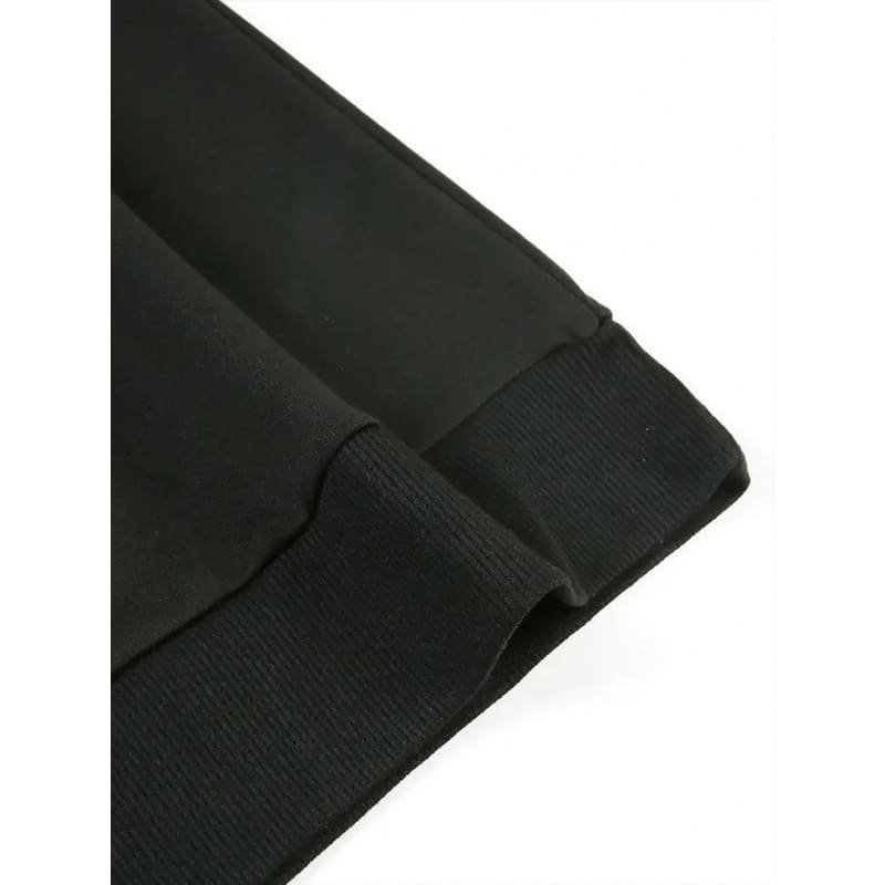 Men’s High-End Round Neck Sweatshirt – Autumn Winter Trendy Letter Horse Print Casual Versatile Top