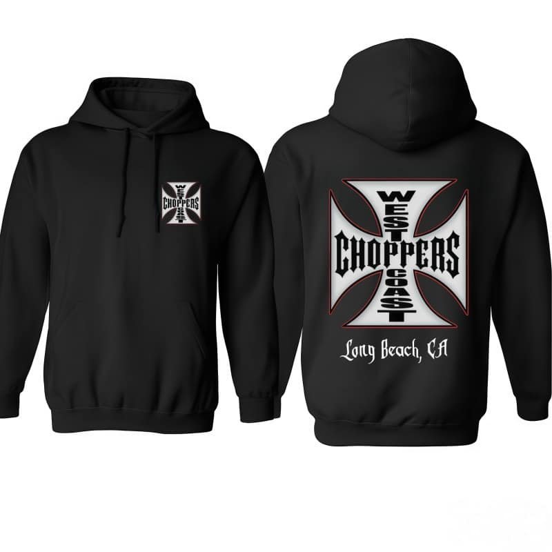 Unisex ‘West Coast Choppers’ Graphic Hoodie – Bold Street Style Top for All Seasons street fall outfits,streetwear,y2k clothing,2000s outfits,outfits men,kpop demon hunters merch,plus size fall outfits 2025,fits,graphic hoodies-teelabpro