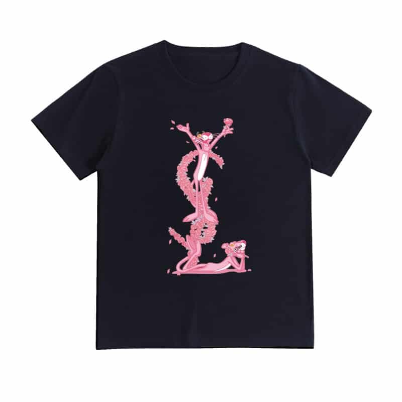 Unisex Vibrant Pink Cartoon Character Graphic Crewneck T-Shirt – 100% Cotton Spring Summer Men’s Street Style Tee street,graphic t-shirts,graphic tee,t shirts,oversized tshirt,shirts men-teelabpro