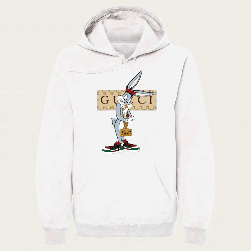 New Unisex Bunny Graphic Hoodie – Comfortable Vibrant Patterned Streetwear with Logo Design street fall outfits,streetwear,y2k clothing,2000s outfits,outfits men,kpop demon hunters merch-teelabpro