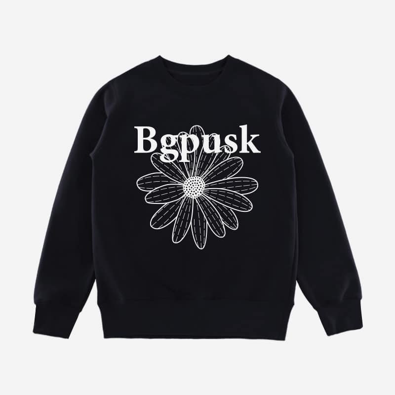 Trendy Couple Daisy Letter Print Crew Neck Sweatshirt – American High Street Men’s Spring Autumn Loose Casual Top street fall outfits,streetwear,y2k clothing,2000s outfits,outfits men-teelabpro