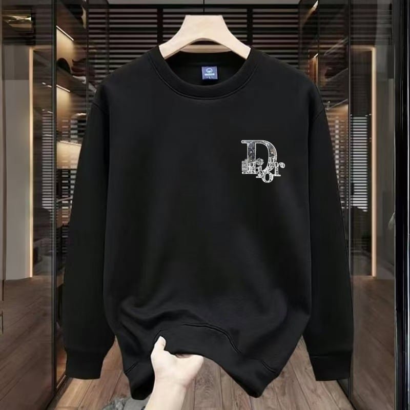 Men’s High-End Design Trendy Printed Sweatshirt – Heavy Cotton Crew Neck Spring Autumn Versatile Stylish Top street fall outfits,streetwear,y2k clothing,2000s outfits-teelabpro