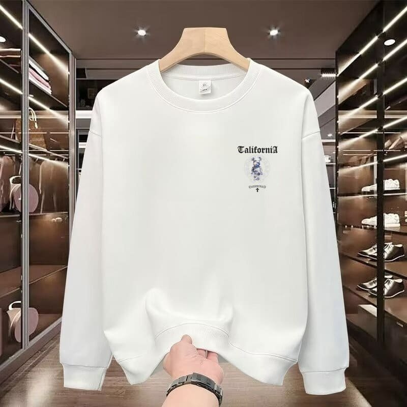 New Men’s Mature Cool Sweatshirt – Spring Autumn Winter Hot Fashion Trend Loose Round Neck Pullover Base Shirt street fall outfits,streetwear,y2k clothing,2000s outfits-teelabpro