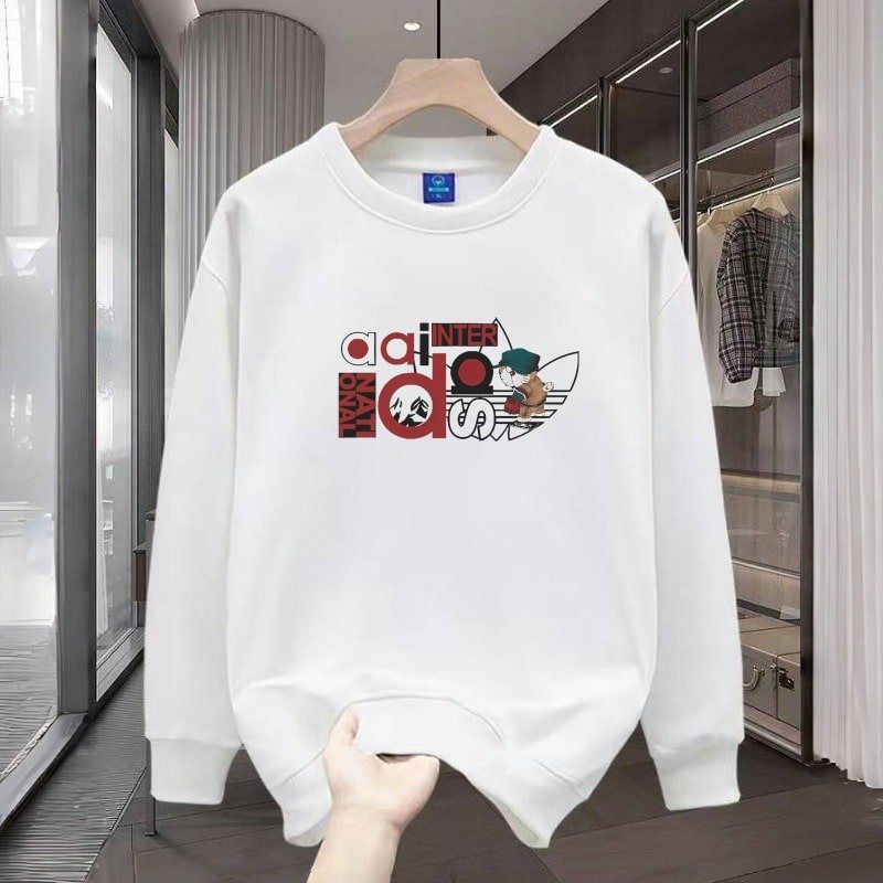 Discount Unisex Crew Neck Sweatshirt – Loose Fit Fleece Lined Thickened Long Sleeve Hoodless Top for Men & Women street fall outfits,streetwear,y2k clothing,2000s outfits,outfits men,kpop demon hunters merch-teelabpro