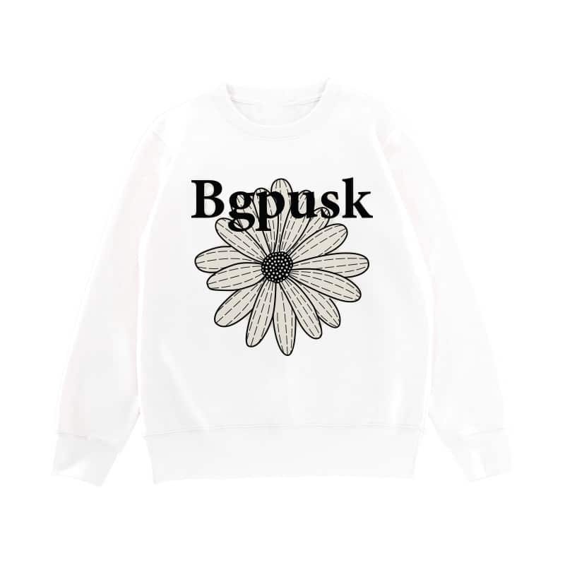 Trendy Couple Daisy Letter Print Crew Neck Sweatshirt – American High Street Men’s Spring Autumn Loose Casual Top street fall outfits,streetwear,y2k clothing,2000s outfits,outfits men-teelabpro