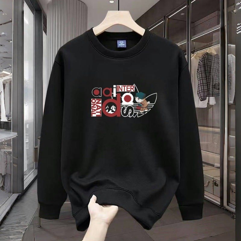 Discount Unisex Crew Neck Sweatshirt – Loose Fit Fleece Lined Thickened Long Sleeve Hoodless Top for Men & Women street fall outfits,streetwear,y2k clothing,2000s outfits,outfits men,kpop demon hunters merch-teelabpro