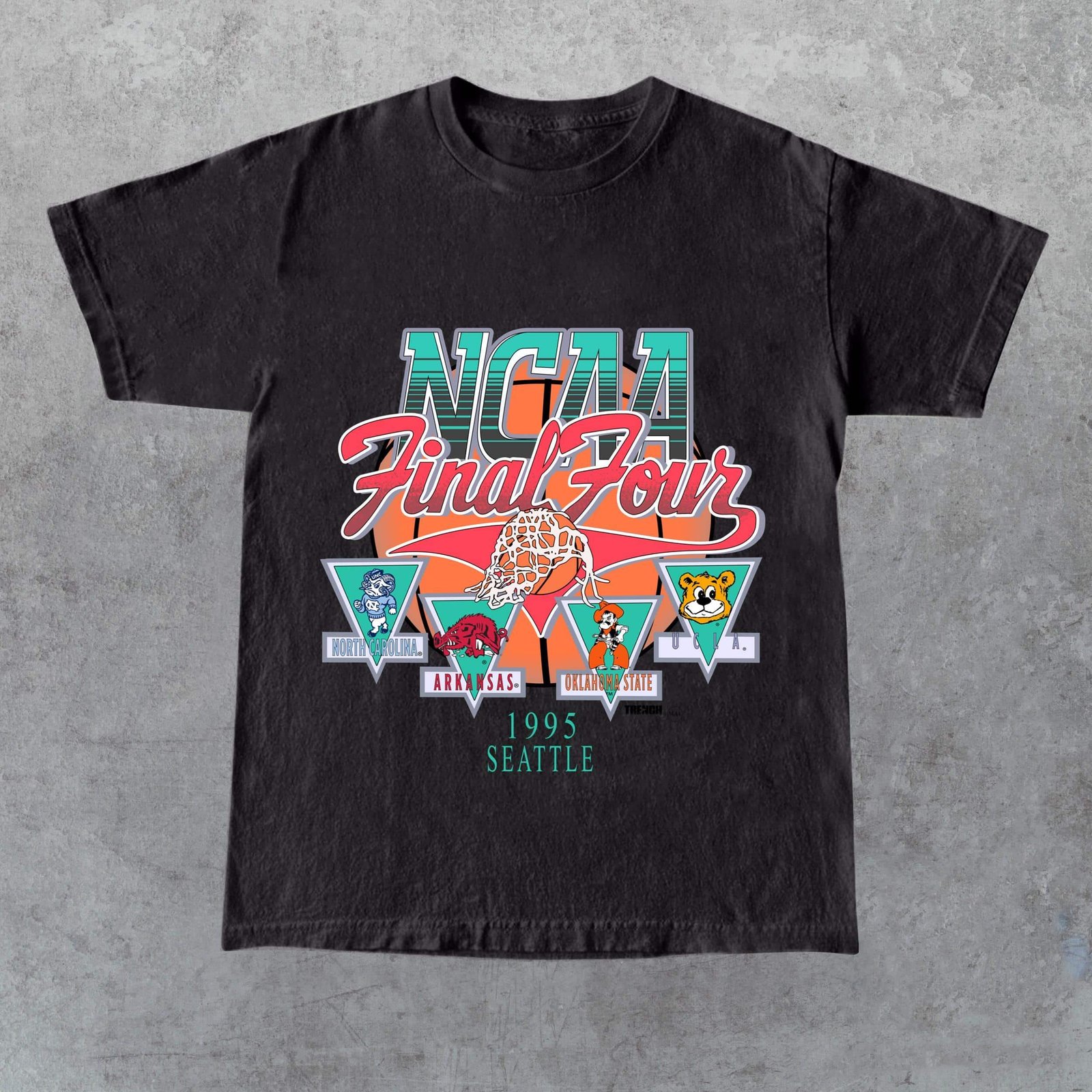 1995 Final Four Official Game Shirt – Vintage Graphic Sports Tee for Men, Perfect Gift for Her, Him, or Friends in Black-teelabpro