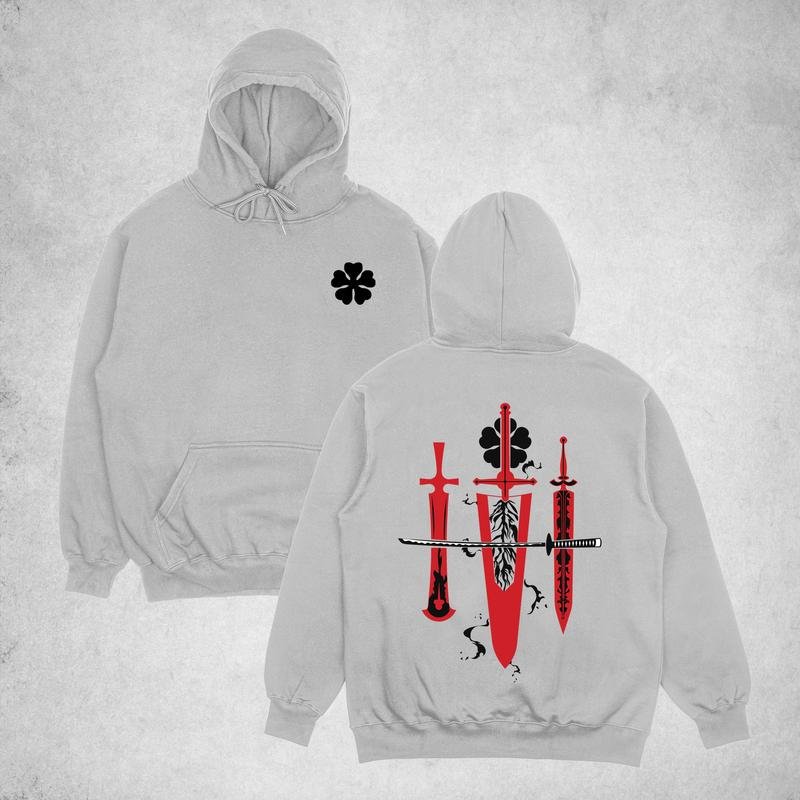 Black Clover Anime Unisex Hoodie – [Sale Up To 50%] Graphic Crewneck Sweatshirt for Anime Enthusiasts street fall outfits,streetwear,y2k clothing,2000s outfits,outfits men,kpop demon hunters merch-teelabpro